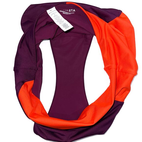 Athleta Asymmetrical Colorblock High Waist Swim Bikini Bottom Size Small - Picture 8 of 10